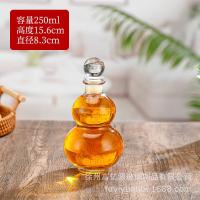 ราคา น้ำเต้าขวดใสแก้วขวดเหล้าขวดเปล่า500ml375ml250mlนมขวดชาขวดเครื่องดื่มอยู่ดึกขวดน้ำ (55400120476)