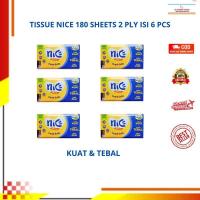 ราคา [SAVE PACKAGE CONTAINS 6] กระดาษเช็ดหน้า NICE 180 แผ่น x 2 ชั้น NICE กระดาษเช็ดหน้า เนื้อหา 6 180 แผ่น x 2 ชั้น (29181092573)