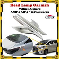 ราคา Toyota Alphard Vellfire - ไฟหน้า Garnish / Hiasan Lampu Kepala / ไฟหน้า / คิ้ว ( AH30 ANH30 2015 - 2023 ) (50602182887)
