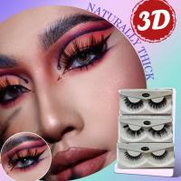 ราคา พร้อมส่งขนตาปลอม3D แบบหนา ขนนุ่ม ขนตาปลอมสายฝอ ขนตาบาร์บี้ ขนตานางรำ *ไม่มีกาวในตัว* (25060453650)