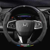 ราคา Honda คาร์บอนไฟเบอร์หนังนิ่มพวงมาลัยรถสําหรับ Honda CRV HRV BRV XRV Civic FC FE City Jazz Accord Auto อุปกรณ์ตกแต่งภายใน (43853193000)