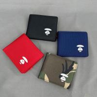 ราคา กระเป๋าสตางค์ ผ้าแคนวาส ใบสั้น ปักลาย BAPE สําหรับนักเรียน (20478729639)