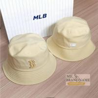 ราคา MLB ของแท้ % MLB Nylon Bucket Hat หมวกปีกสีเหลือง logo B (26564900437)