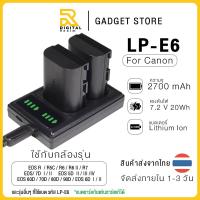 ราคา แบตกล้อง Canon LP E6 2700mAh LP-E6N สำหรับกล้อง Canon EOS 5D Mark II /Mark III 5D 6D 7D 60D 70D 80D (42509749180)