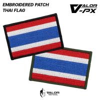 ราคา VALOR PX - Embroidered Patch Thai flag แพทช์ติดเสื้อ แบบปัก ลาย ธงชาติ ไทย ขนาด 7.5cm x 5cm อาร์มทหารตีนตุ๊กแก (26392908851)