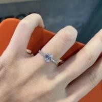 ราคา แหวนเพชร oval หรือเพชรไข่ 50ตังค์ บ่าข้าง 2ตังค์ 14เม็ด รวม 0.78กะรัต‍♀️✨ (20243322828)