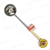 ราคา (4 นิ้ว) กระบวยสแตนเลสด้ามไม้ กระบวยตักน้ำแกง ตรา จระเข้บิน (783401975)