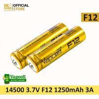 ราคา (หัวนูน) Vapcell ถ่านชาร์จ F12 14500 3.7V 1250mAh สีทอง (2663975685)