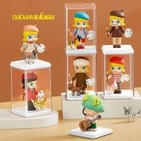 ราคา กล่องอะคริลิค อะคริลิคใส กล่องโมเดลสี สำหรับ เสียบการ์ดได้ อคริลิค กล่องเก็บโมเดล กล่องใส่ตุ๊กตา-1553 (25634094492)