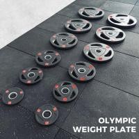 ราคา (1 ชิ้น) แผ่นน้ำหนัก หุ้มยาง Olympic Weight Plates 1.25, 2.5, 5, 10, 15, 20 kg ขนาดรู 2 นิ้ว (50 mm) ใช้กับ Olympic Bar (27038616650)
