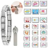 ราคา อิตาเลี่ยน Charm Links สําหรับสร้อยข้อมือ Fit 9 มม.สร้อยข้อมือสแตนเลส Diy เครื่องประดับทําอุปกรณ์เสริม Retro บุคลิกภาพโมดูลสร้อยข้อมืออุปกรณ์เสริม (27471002249)