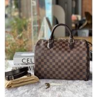 ราคา Louis Vuitton Speedy bandoliere 30 Damier ebene dc17 รุ่นใหม่หูนูน เดิมๆ ทั้งใบ ทรงยังสวย (16868269015)