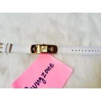 ราคา Coach watch สายหนังสีขาว ขอบหน้าปัดสีทอง (149459327)