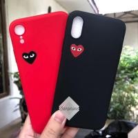 ราคา เคสโทรศัพท์มือถือ ซิลิโคนนิ่ม พิมพ์ลาย Cdg Comme des Garcons Love สีดํา สีแดง สําหรับ Iphone (11919693162)