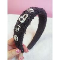 ราคา คาดผม สไตล์เกาหลี วัสดุผ้าวิ้ง สีดำ แต่งอะไหล่ คาดสบาย ไม่เจ็บหัว ของใหม่ (40460004413)