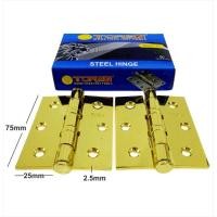 ราคา TORA บานพับเหล็กสีทองหนา 3 นิ้ว - บานพับเหล็กสีทอง GP3 (25347000088)