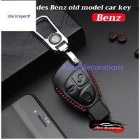 ราคา เหมาะสําหรับกุญแจรถ Mercedes-Benz รุ่นเก่า 3 ปุ่ม Benz W124 W203 W204 W210 W211 ปลอกกุญแจหนัง (48552326493)