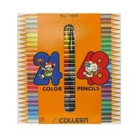 ราคา COLLEEN สีไม้ 2 หัว 24 ด้าม 48 สี รุ่น 785 (28705630520)