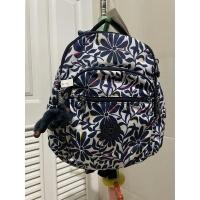 ราคา กระเป๋าเป้ kipling รุ่น souel go s สีขาวน้ำเงิน ลายดอกไม้ (13056288966)