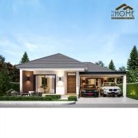 ราคา 1301 แบบบ้านสำเร็จรูป ชั้นเดียว 3 ห้องนอน 2 ห้องน้ำ แบบบ้านวัยเกษียณ (24234331414)