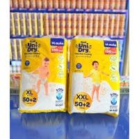 ราคา [Combo of 2 Packs_104 ชิ้น] กางเกงผ้าอ้อม UniDry Super Dry (M/L/XL/XXL) (52251139354)