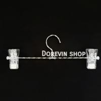 ราคา [ไม้หนีบเกลียวใส] ไม้แขวน หนีบ กางเกง วัสดุเหล็กเกลียว พร้อมกิ๊ฟพลาสติกใสด้านข้าง 12 ชิ้น/แพ็ค (3837044386)