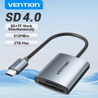 ราคา Vention เครื่องอ่านการ์ดประเภท C SD 4.0 2TB USB 3.0 สําหรับ Micro SD Micro SDHC Micro SDXC SDHC SDXC Windows macOS Linux Android iPadOS iOS กล้อง Cardreader (41856403154)