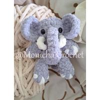 ราคา พวงกุญแจตุ๊กตาน้องช้าง ! ปรับแพทเทิร์นใหม่ ! ทำจากไหมพรมนุ่มฟู ตัวนุ่มน่ารัก (24116150221)