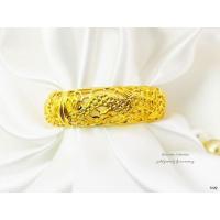 ราคา กำไลข้อมือมังกรคู่ แต่งซาติน งานหุ้มทอง 5ไมครอน (3616448417)