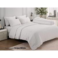 ราคา ลิขสิทธิ์แท้%Stripe White สีขาวลายริ้ว : TULIP DELIGHT ชุดเครื่องนอนทิวลิป รุ่นดีไลท์ ผ้าปูที่นอน 3.5 ,5 , 6 ฟุต ผ้านวม (1403614292)