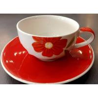 ราคา ชุดกาแฟ,ถ้วย,จานเซรามิคเซตดอกแดง (3790035920)