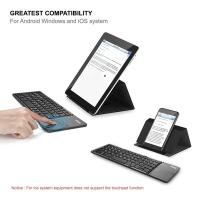 ราคา OKER Keyboard Bluetooth BT-033 พับได้ /คีย์บอร์ดบลูทูธพับได้ มีTouch Pad ในตัว ใช้แทนเมาส์ (7202767410)