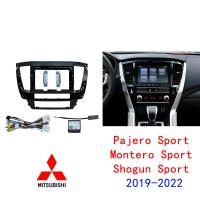 ราคา Honxun 2din สเตอริโอแผงกลางวิทยุกรอบสําหรับ Mitsubishi Pajero Sport Montero Shogun 2019-2022 รถ android หัวหน่วย dash ติดตั้งชุดเครื่องเล่นหน้าจอดิจิตอลวงเล็บ facia แผ่น (47502817924)