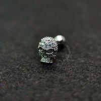 ราคา จิวSkull จิวหูรูปหัวกระโหลก จิวหูแฟชั่น ต่างหูแฟชั่น วัสดุไทเทเนียมG23 ไม่ลอกไม่ดำ ใส่อาบน้ำได้ (28841177571)