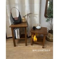 ราคา โต๊ะข้างเตียง ข้างโซฟา โต๊ะกลางไม้สัก (45102464630)