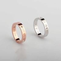 ราคา แหวนสไตล์กุหลาบทองไทเทเนียม ประดับด้วยเพชรกลวงและตัวเลขโรมัน เหมาะสำหรับทั้งผู้ชายและผู้หญิง (41425974210)