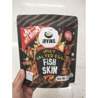 ราคา Irvins Hot Boom Spicy Salted Egg Fish Skin 105 g.หนังปลาทอดกรอบเคลือบไข่เค็ม 105 กรัม (22075977005)