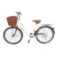 ราคา SKA จักรยานแม่บ้าน Classic 24 นิ้ว แม่บ้านวินเทจญี่ปุ่น (16231853529)