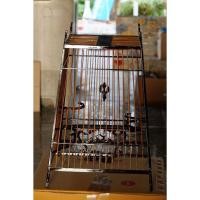 ราคา กรงนก 15 ซี่ ไม้ขาวดำ ไผ่ ลูกเต๋า ชั้นเดียว บังยัน (41507758563)