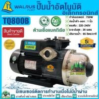 ราคา WALRUS ปั้มน้ำอัตโนมัติแรงดันคงที่750W รุ่นTQ800B/BC ควบคุมด้วยอิเลคทรอนิคส์ ปั๊มวอรัส ปั๊มบ้าน ปั๊มอัตโนมัติ เสียงเงียบ (16203422626)