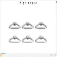 ราคา BIGBIEGOP 6 ชิ้น Lifting Eye Nut, M8 Thread 304 Stainless Steel Eye Bolt Nut, Silver Triangle Shape Female Thread Triangle Ring Nut for Rope Fitting, Lifting and Rigging (47201260099)