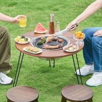 ราคา PY โต๊ะเตาปิ้งย่าง โต๊ะกลมบาร์บีคิวเตาถ่าน โต๊ะปิ้งย่างพับได้แบบพกพา รุ่น 2051 (24921365535)