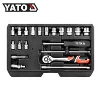 ราคา (จัดส่งฟรี) YATO YT-14491 ชุดบล็อก 1/4" 20 ตัวชุด (8632832824)