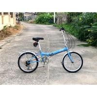 ราคา จักรยานพับเล็ก เก่าญี่ปุ่น ยี่ห้อ Vogue แท้ สีฟ้าสวยๆ เฟรมเหล็ก ทรง by dahon (3643976391)