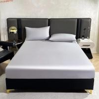 ราคา .protector สีทึบสำหรับเตียง,ทำจากซาตินผ้าไหม,ทนทานและยืดหยุ่น กันน้ําฝุ่น (42823418709)