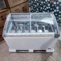 ราคา ตู้แช่ไอศครีม กระจกฝาโค้งSANDEN ขนาด1.22CM.พร้อมถาด1/3จำนวน9ใบ ครบชุด (19127919470)