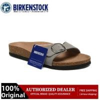 ราคา BIRKENSTOCK Madrid Big Buckle for women and men grey slippers (26693626284)