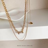 ราคา สร้อยแฟชั่น สร้อยสีทอง สร้อยผู้หญิง เครื่องประดับแฟชั่น#WD099 (11445457006)