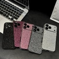 ราคา Simple เต็มหน้าจอประกายเพชรอะคริลิค Hard Case สําหรับ iPhone 13 14 15 16 17 Pro Max ปลอก Anti fall ฝาครอบป้องกันสําหรับ iPhone17 กรณี (57801505231)