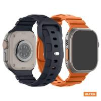 ราคา สายนาฬิกาข้อมือซิลิโคน สําหรับ iWatch band 49 มม. 45 มม. 41 มม. 40 มม. 44 มม. 38 มม. 42 มม. iWatch S9 8 7 6 5 4 SE Ultra band (25911026940)